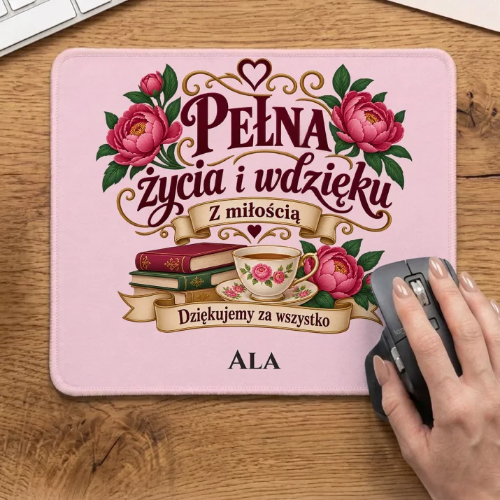 Podkładka Pod Myszkę Dla Seniorki Prezent Dla Kobiety: Pełna Życia I Wdzięku Podkładka Pod Myszkę Dla Seniorki Prezent Dla Kobiety: Pełna Życia I Wdzięku