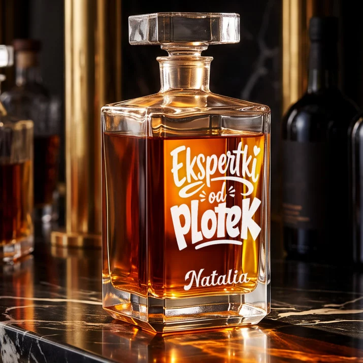 Karafka Do Whisky z Grawerem Dla Przyjaciółki Prezent Dla Kobiety: Ekspertki Od Plotek
