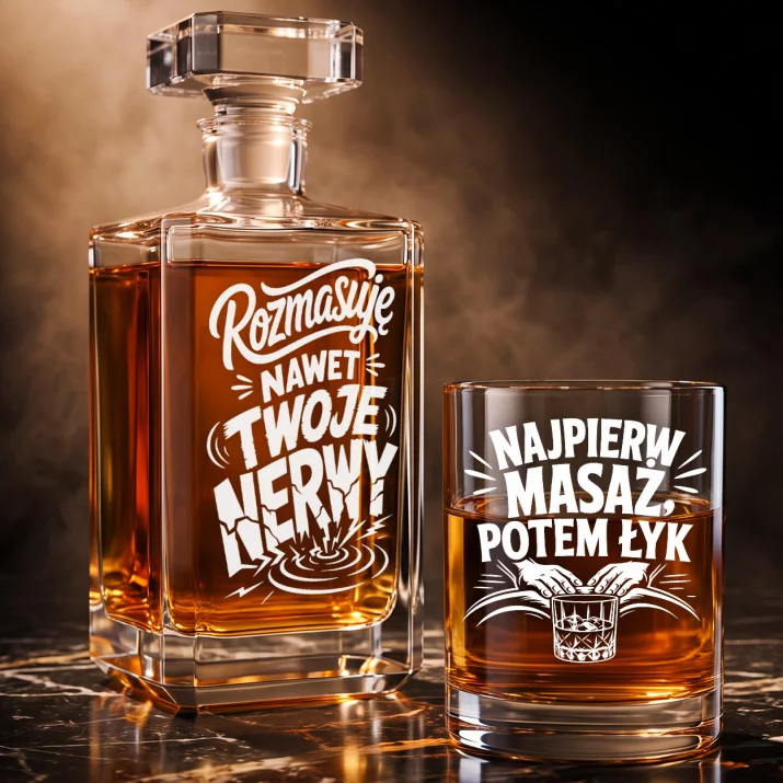Zestaw Do Whisky Dla Masażysty Prezent Dla Mężczyzny: Masażowy Luz