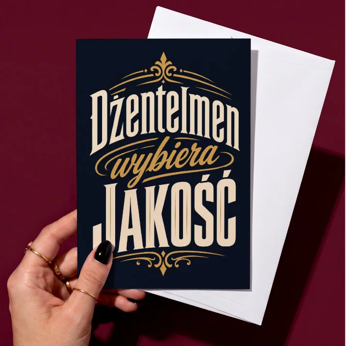 Kartka z Życzeniami Dla Gentlemana Dla Mężczyzny: Manifest Elegancji