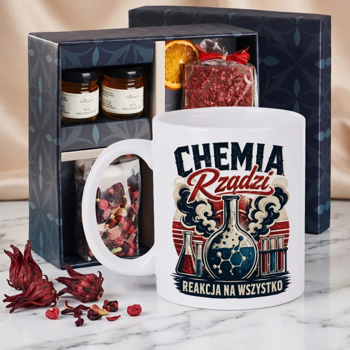 Zestaw Prezenowy Z Kubkiem Dla Chemika: Chemia Rządzi Zestaw Prezenowy Z Kubkiem Dla Chemika: Chemia Rządzi