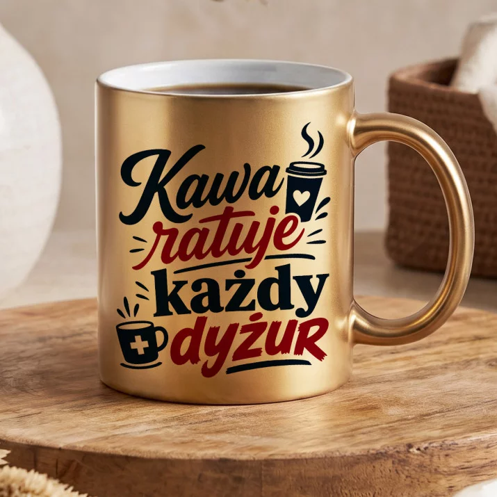Złoty Kubek Dla Pielęgniarki Prezent Dla Kobiety: Kawowy Ratunek Złoty Kubek Dla Pielęgniarki Prezent Dla Kobiety: Kawowy Ratunek