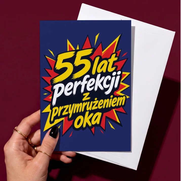 Kartka z Życzeniami Dla 55 Latka Na 55 Urodziny Dla Mężczyzny: Przekorny Jubilat