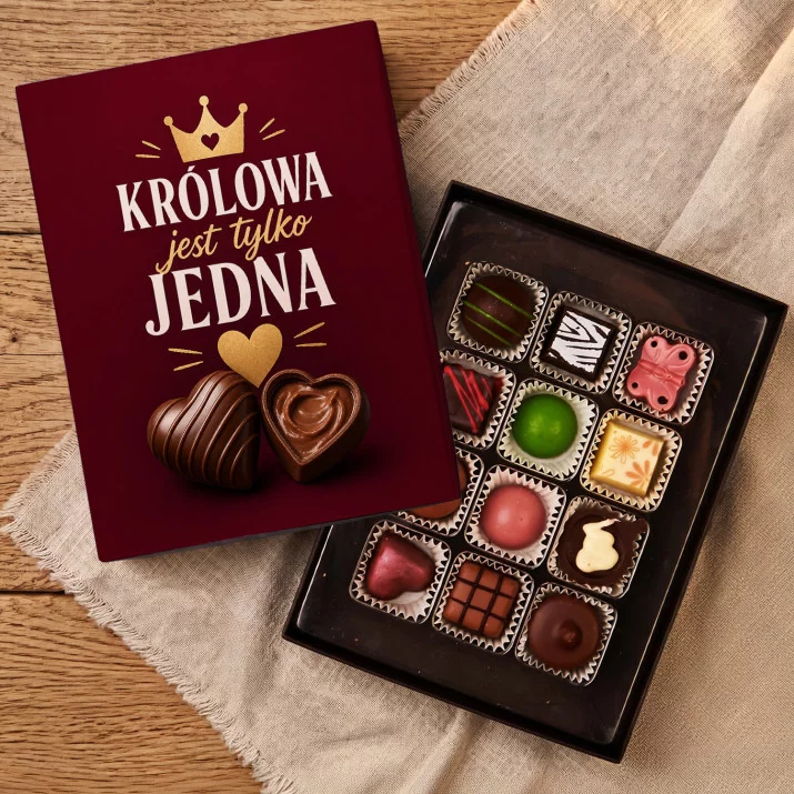 Czekoladki Na Dzień Babci Prezent Dla Babci Kobiety: Królowa Jest Tylko Jedna