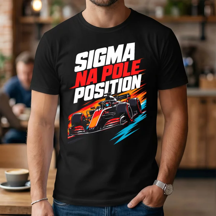 Koszulka Męska Dla Fana Formuły 1 Prezent Dla Mężczyzny: Sigma