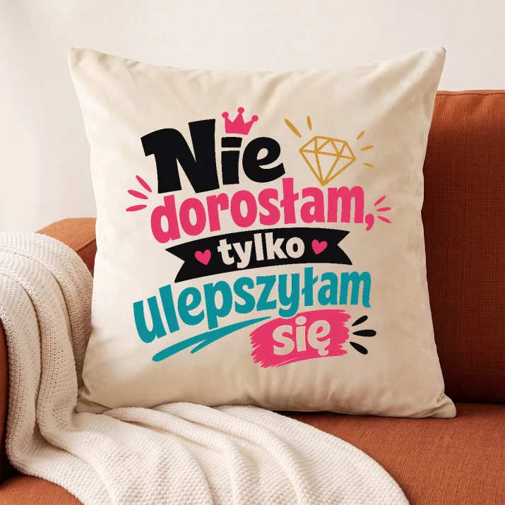 Poduszka Dekoracyjna Na 25 Urodziny Prezent Dla Kobiety: Sarkastyczna Pewność Siebie