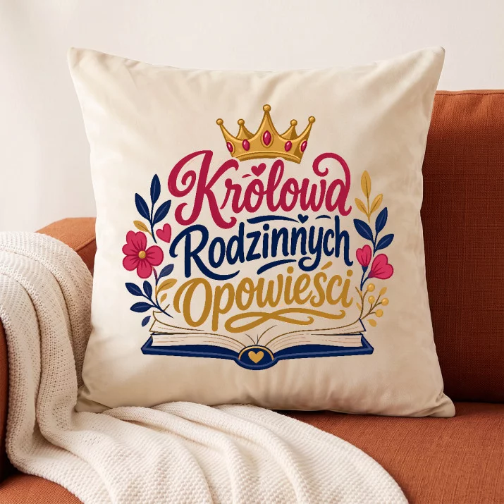 Poduszka Dekoracyjna Dla Prababci Prezent Na Dzień Babci Dla Kobiety: Rodzinne Opowieści Poduszka Dekoracyjna Dla Prababci Prezent Na Dzień Babci Dla Kobiety: Rodzinne Opowieści