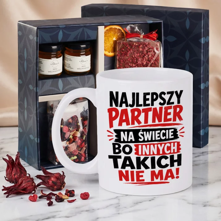 Zestaw Prezenowy Z Kubkiem Dla Partnera Na Walentynki: Najlepszy Partner Na Świecie