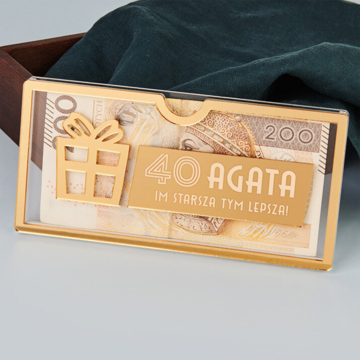 Im starsza tym lepsza - Akrylowa koperta na pieniądze Prezent