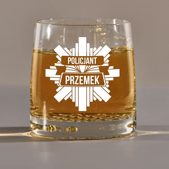 Imię policjant - Szklanka do whisky