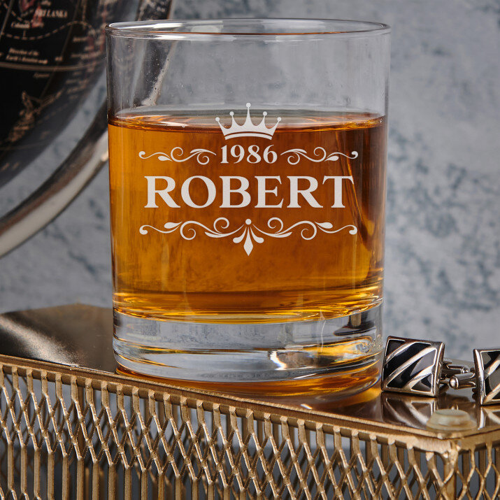 Imię rok - Szklanka do whisky