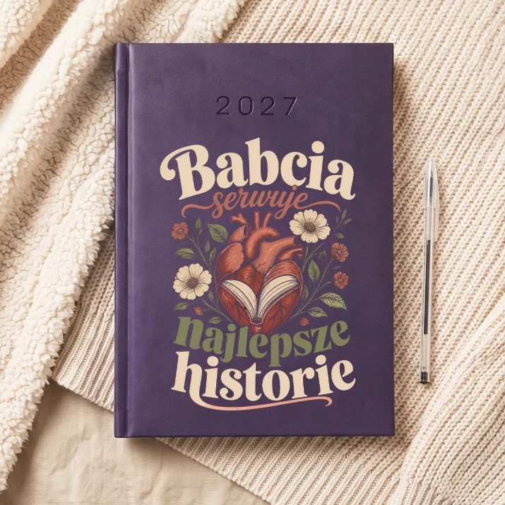 Kalendarz Książkowy A5 2027 Dla Babci Prezent Na Dzień Babci Dla Kobiety: Babcine Opowieści Retro