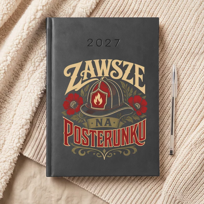 Kalendarz Książkowy A5 2027 Dla Strażaka Prezent Dla Mężczyzny: Nocny Posterunek Kalendarz Książkowy A5 2027 Dla Strażaka Prezent Dla Mężczyzny: Nocny Posterunek
