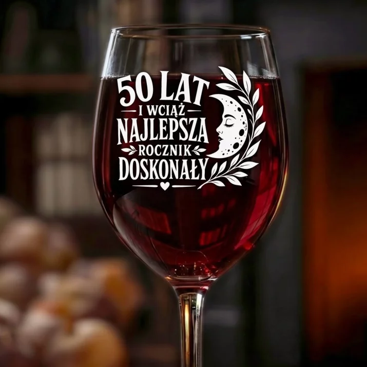 Kieliszek Do Wina Na 50 Lat Prezent Dla Kobiety: 50 Lat Rocznik Doskonały Kieliszek Do Wina Na 50 Lat Prezent Dla Kobiety: 50 Lat Rocznik Doskonały