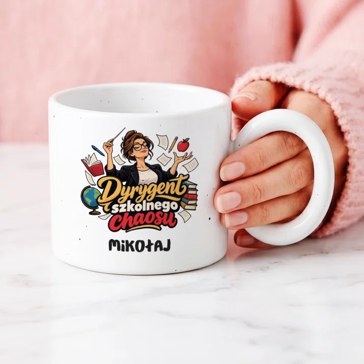 Kubek Premium Dla Wychowawcy Prezent Na Dzień Nauczyciela Dla Mężczyzny: Dyrygent Szkolnego Chaosu