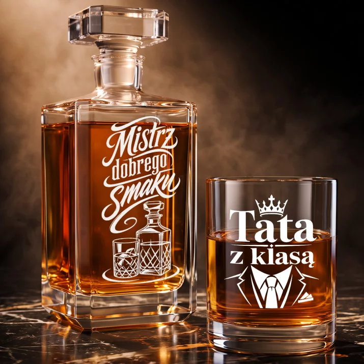 Zestaw Do Whisky Dla Taty Prezent Na Dzień Ojca Dla Mężczyzny: Koneser Whisky
