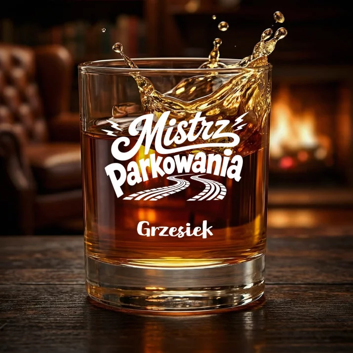 Szklanki Do Whisky z Grawerem Dla Kierowcy Prezent Dla Mężczyzny: Mistrz Parkowania Szklanki Do Whisky z Grawerem Dla Kierowcy Prezent Dla Mężczyzny: Mistrz Parkowania