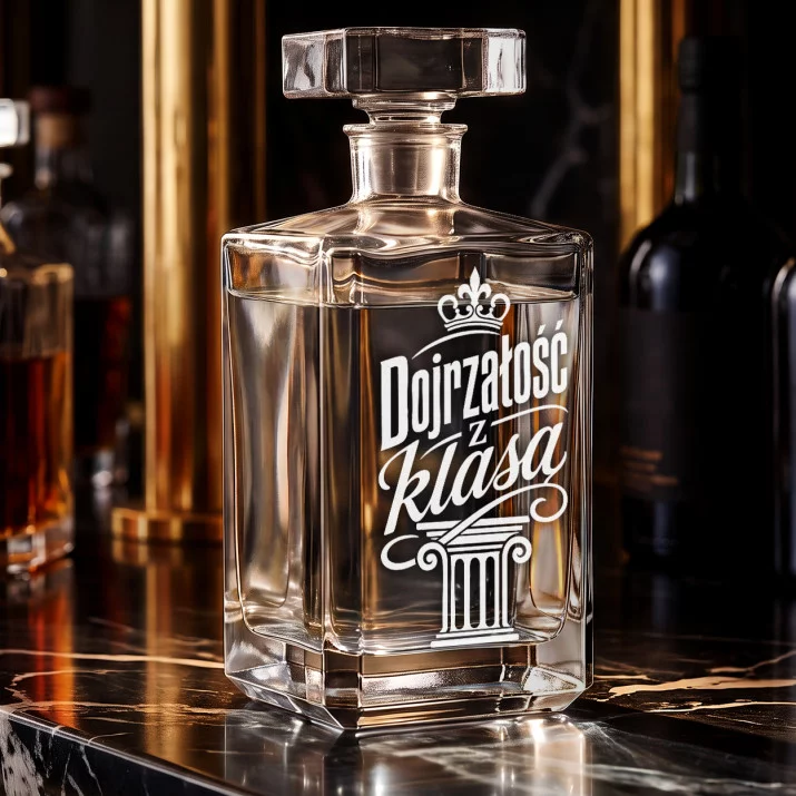 Karafka Do Wódki z Grawerem Dla 40 Latka Prezent Na 40 Urodziny: 40 Lat Klasy