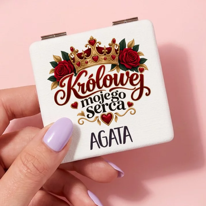 Lusterko Kieszonkowe Na Urodziny Prezent Dla Kobiety: Królowej Mojego Serca
