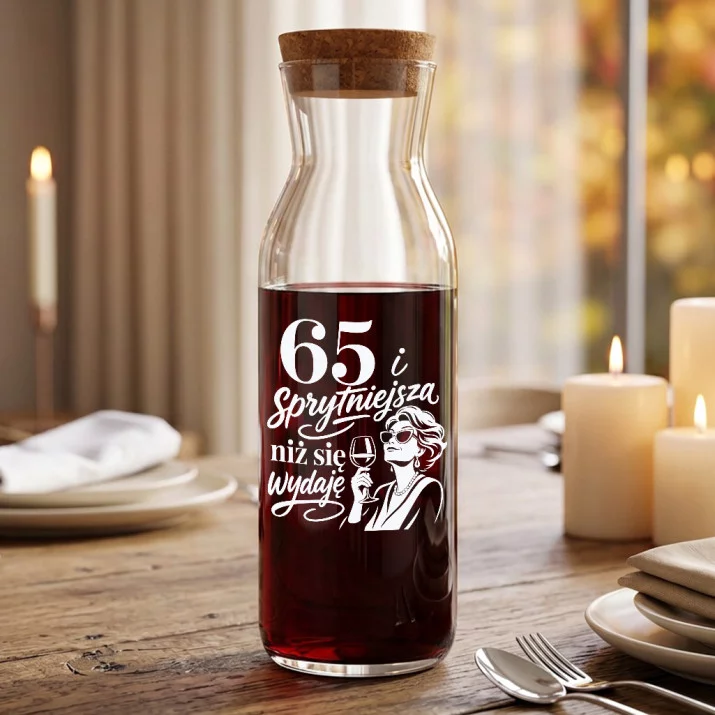Karafka Do Wina Na 65 Urodziny Prezent Dla Kobiety: Sarkastyczna Elegancja Karafka Do Wina Na 65 Urodziny Prezent Dla Kobiety: Sarkastyczna Elegancja