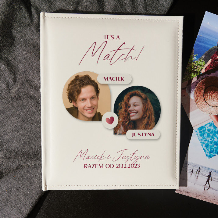 It’s a match - Personalizowany Album na zdjęcia