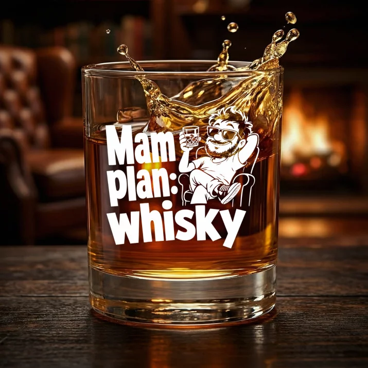 Szklanka Do Whisky Dla Kumpla Prezent Dla Mężczyzny: Mam Plan: Whisky