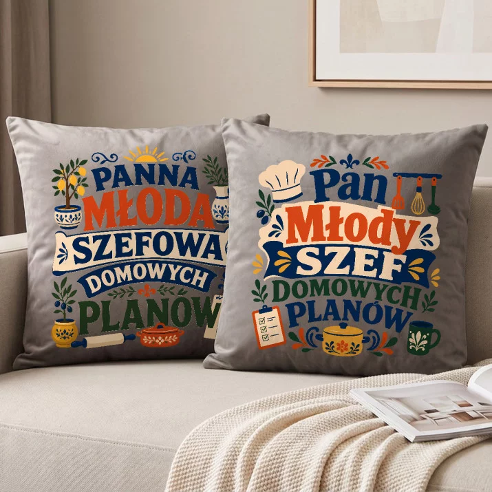 Poduszki Dekoracyjne Dla Pary Młodej Prezent Na Ślub Dla Pary: Mistrzowie Domowego Ładu Poduszki Dekoracyjne Dla Pary Młodej Prezent Na Ślub Dla Pary: Mistrzowie Domowego Ładu