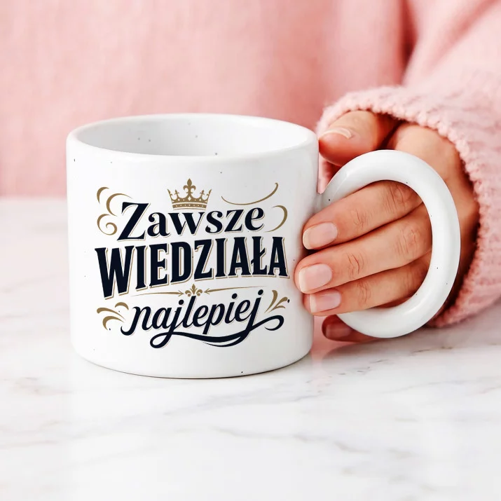 Kubek Z Okrągłym Uchem Dla Teściowej Prezent Na Dzień Mamy Dla Kobiety: Czuły Sarkazm
