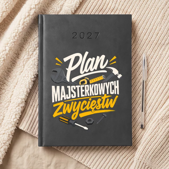 Kalendarz Książkowy A5 2027 Dla Majsterkowicza Prezent Dla Mężczyzny: Majsterkowe Zwycięstwa