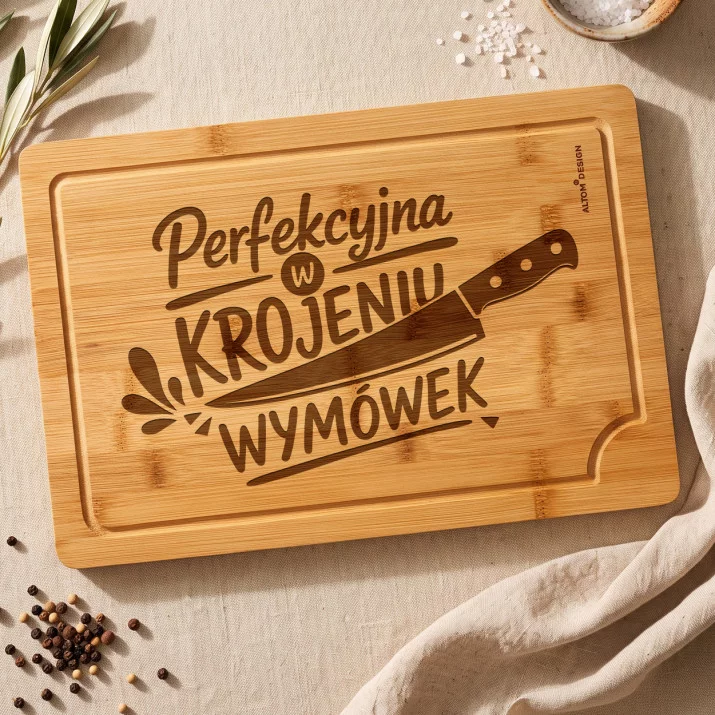 Deska Do Krojenia Dla Przyjaciółki Prezent Dla Kobiety: Krojenie Wymówek