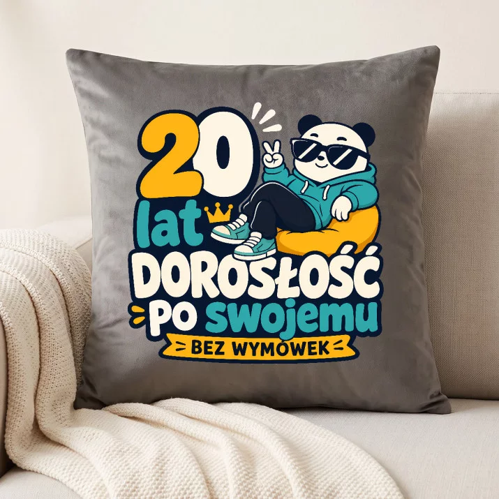 Poduszka Dekoracyjna Dla 20 Latka Prezent Na 20 Urodziny Dla Mężczyzny: 20 Lat Dorosłość Po Swojemu