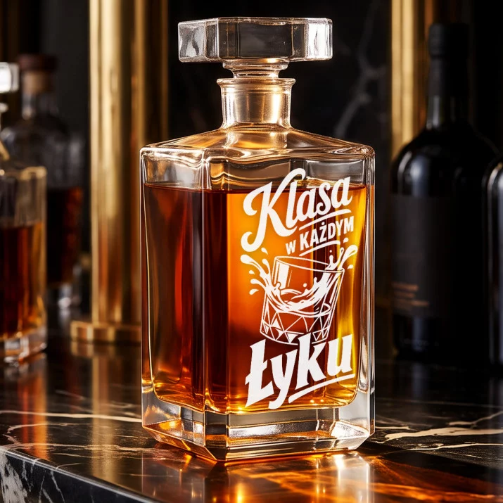 Karafka Do Whisky z Grawerem Dla Gentlemana Prezent: Humor Gentlemana