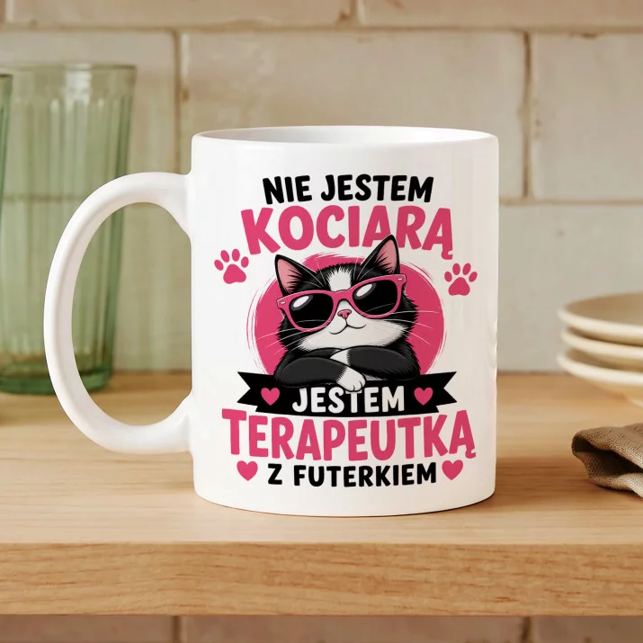 Kubek Z Nadrukiem Dla Kociary Prezent Dla Kobiety: Ciocia Tworzy Cuda Kubek Z Nadrukiem Dla Kociary Prezent Dla Kobiety: Ciocia Tworzy Cuda