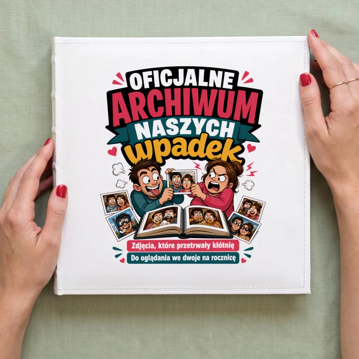 Album Na Zdjęcia Tradycyjny Dla Dwojga Prezent Dla Pary: Miłosne Wpadki Album Na Zdjęcia Tradycyjny Dla Dwojga Prezent Dla Pary: Miłosne Wpadki