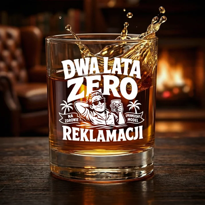 Szklanka Do Whisky Na 2 Rocznice Ślubu Prezent Na Walentynki Dla Mężczyzny: Dwa Lata Zero Reklamacji Szklanka Do Whisky Na 2 Rocznice Ślubu Prezent Na Walentynki Dla Mężczyzny: Dwa Lata Zero Reklamacji