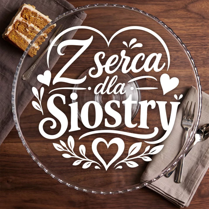 Patera Na Ciasto Dla Siostry Prezent Dla Kobiety: Siostrzana Elegancja Patera Na Ciasto Dla Siostry Prezent Dla Kobiety: Siostrzana Elegancja