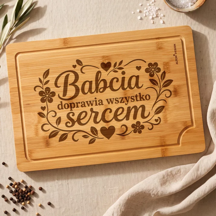Deska Do Krojenia Dla Babci Prezent Na Dzień Babci Dla Kobiety: Babcia Doprawia Deska Do Krojenia Dla Babci Prezent Na Dzień Babci Dla Kobiety: Babcia Doprawia