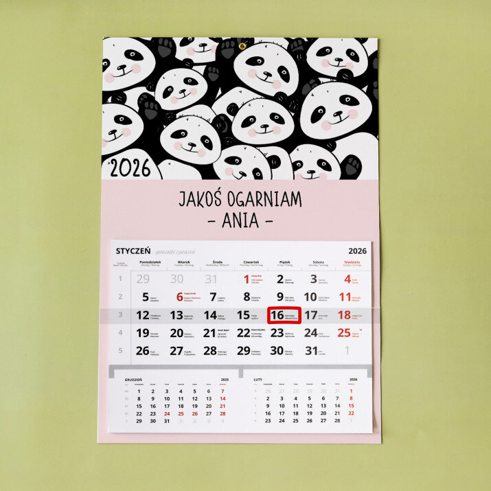 Jakoś ogarniam - Kalendarz jednodzielny Jakoś ogarniam - Kalendarz jednodzielny