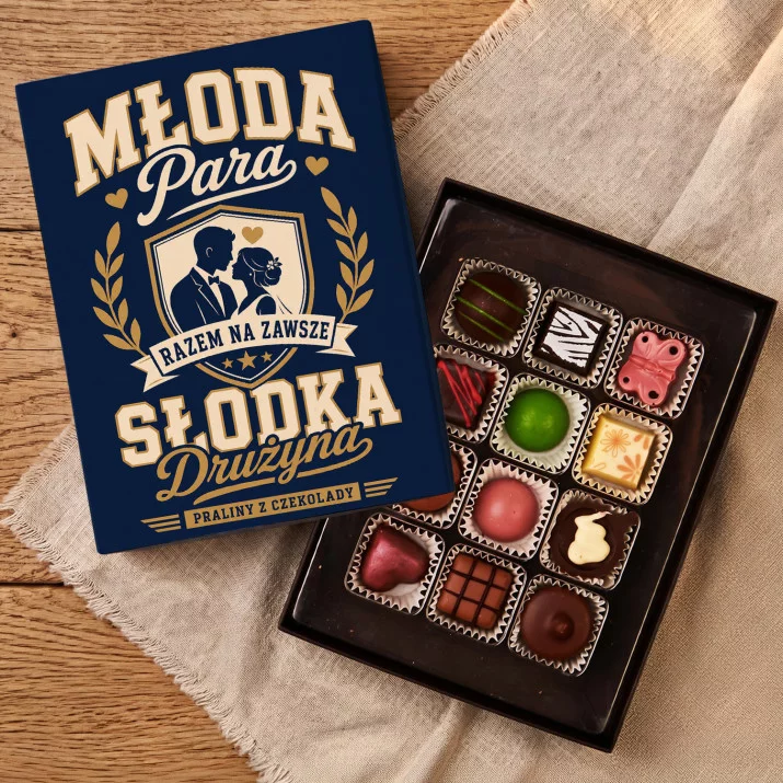Czekoladki Dla Młodej Pary Prezent Na Ślub : Słodka Drużyna Czekoladki Dla Młodej Pary Prezent Na Ślub : Słodka Drużyna