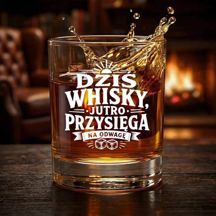 Szklanka Do Whisky Na Wieczór Kawalerski Prezent Dla Mężczyzny: Dziś Whisky, Jutro Przysięga