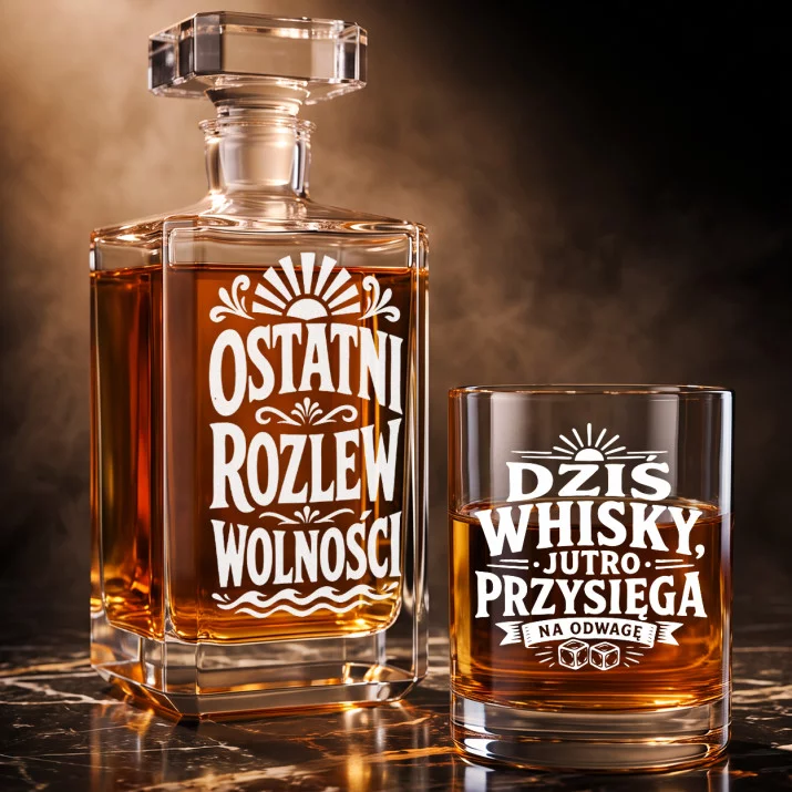 Zestaw Do Whisky Na Wieczór Kawalerski Prezent Dla Mężczyzny: Ostatni Rozlew Wolności