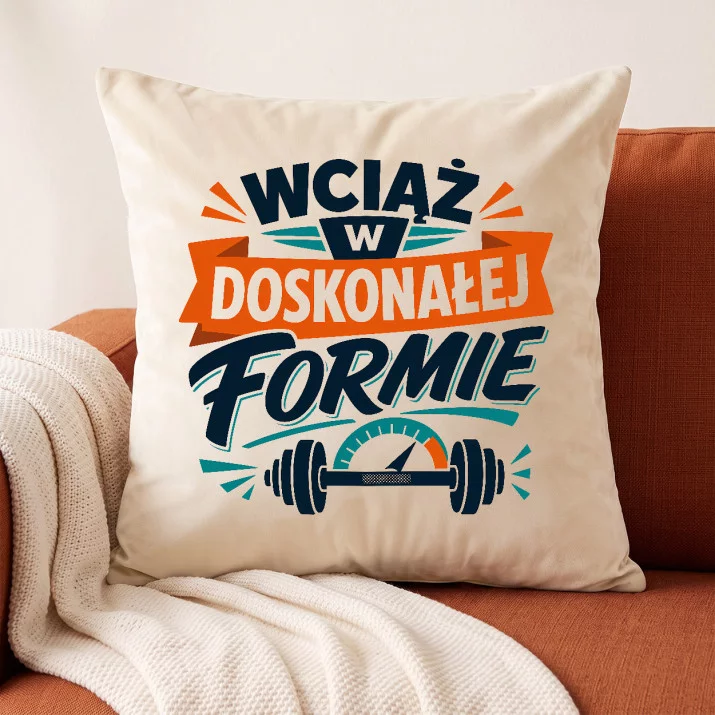 Poduszka Dekoracyjna Na 80 Urodziny Prezent Dla Mężczyzny: Młodość Ducha Poduszka Dekoracyjna Na 80 Urodziny Prezent Dla Mężczyzny: Młodość Ducha