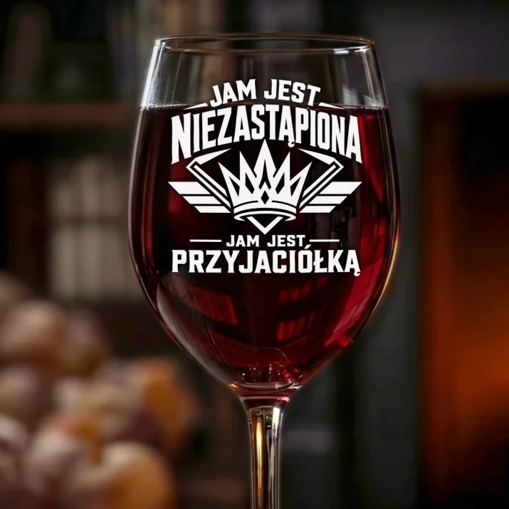 Kieliszek Do Wina Dla Przyjaciółki Prezent Dla Kobiety: Niezastąpiona Przyjaciółka