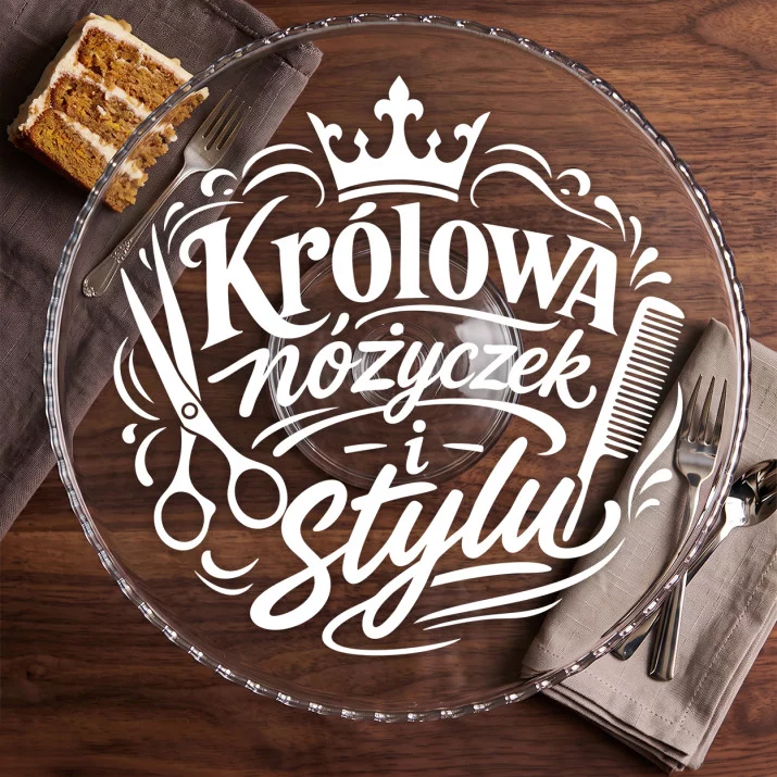 Patera Na Ciasto Dla Fryzjerki Prezent Dla Kobiety: Zabawna Fryzjerka Patera Na Ciasto Dla Fryzjerki Prezent Dla Kobiety: Zabawna Fryzjerka