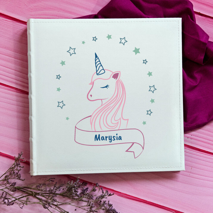 Jednorożec - Personalizowany Album na zdjęcia