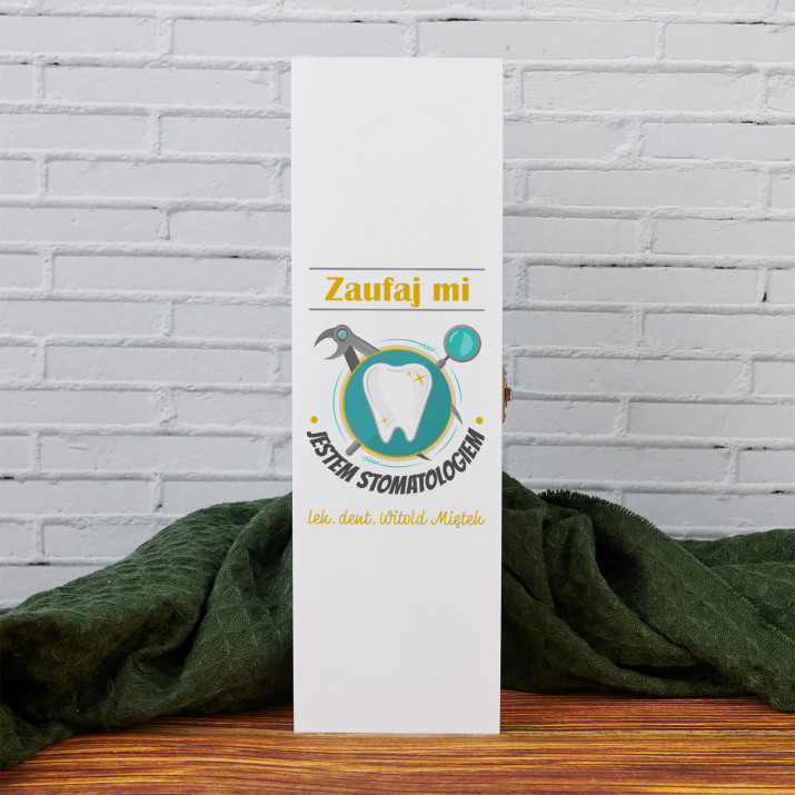 Jestem stomatologiem - Skrzynka na alkohol