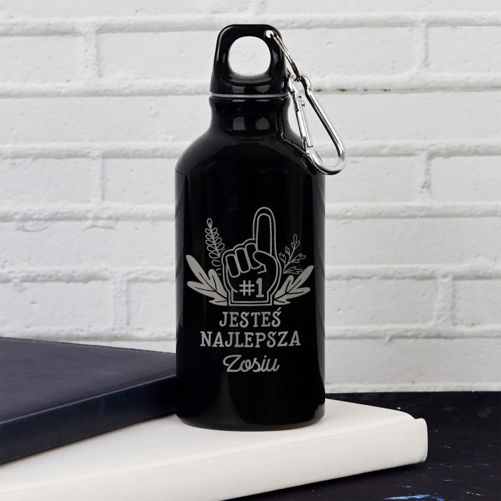Jesteś najlepsza - Butelka na wodę 0,4l z grawerem