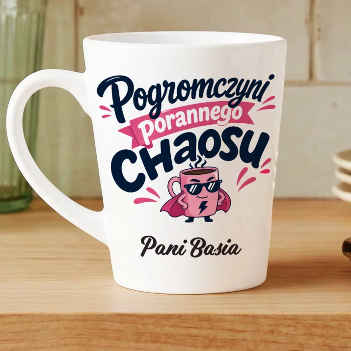 Kubek Personalizowany Dla Wychowawczyni Prezent Dla Kobiety: Pogromczyni Porannego