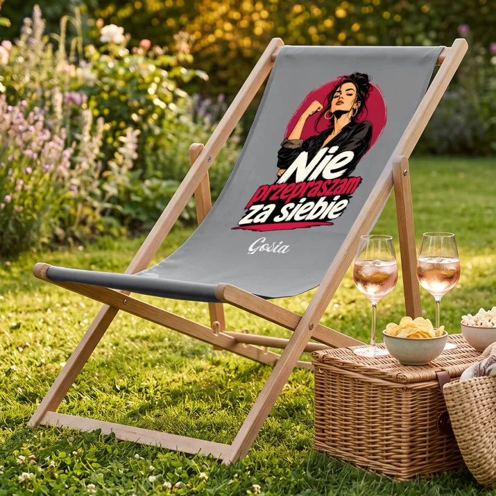 Leżak Z Nadrukiem Dla Dziewczyny Prezent Na Dzień Dziewczyny Dla Kobiety: Nie Przepraszam Za Siebie Leżak Z Nadrukiem Dla Dziewczyny Prezent Na Dzień Dziewczyny Dla Kobiety: Nie Przepraszam Za Siebie