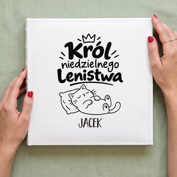 Album Na Zdjęcia Tradycyjny Dla Niego Prezent Na Walentynki Dla Mężczyzny: Król Niedzielnego
